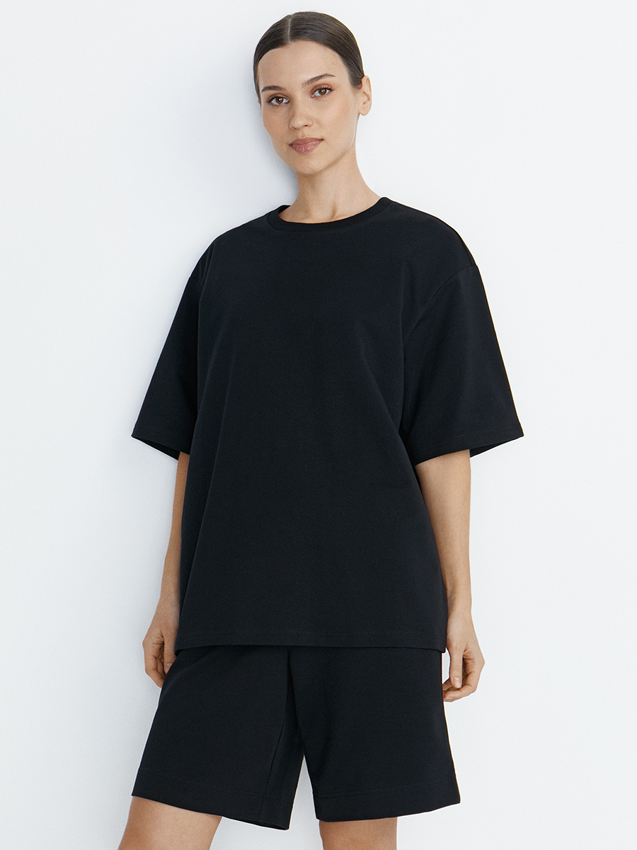 OmD 1453С Футболка женская OVERSIZE, CO+EL