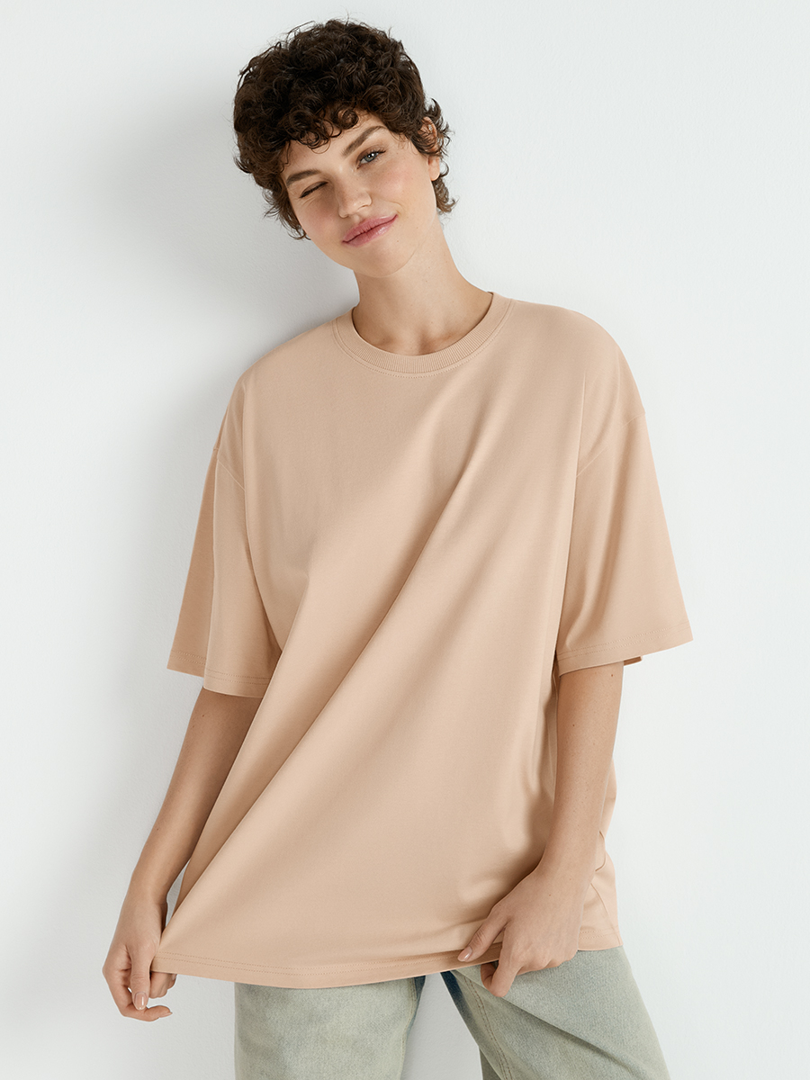 OmT_D1302 Футболка жен. OVERSIZE, CO