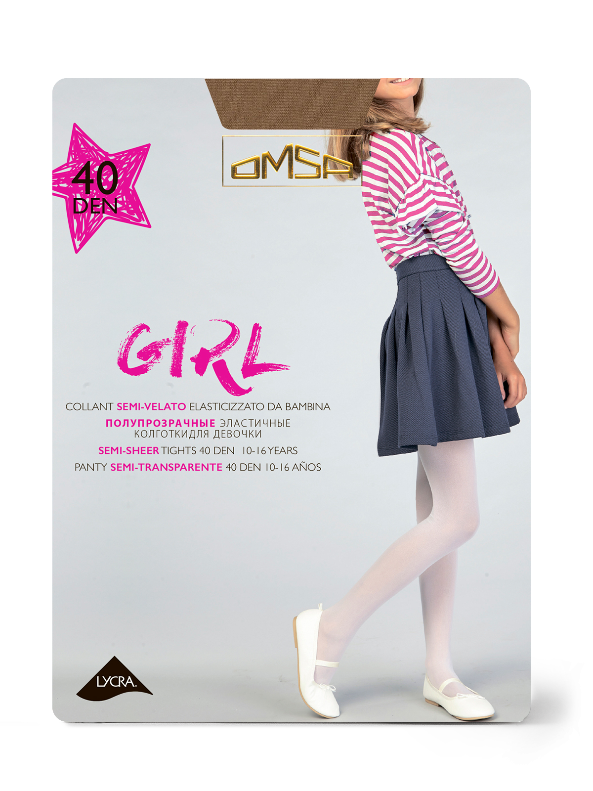 OMSA kids Collant GIRL 40