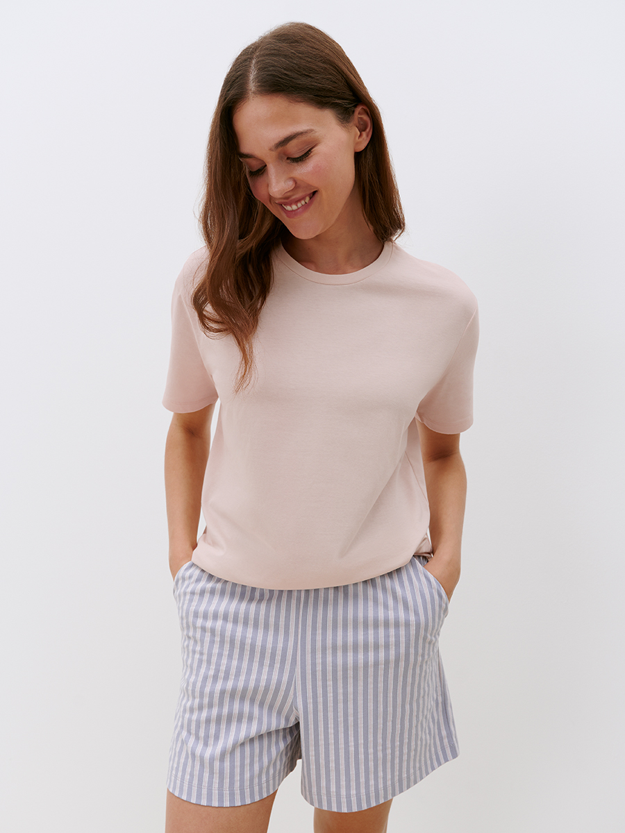 OmD 0235D BELLA Пижама жен. (Футболка+шорты), СО
