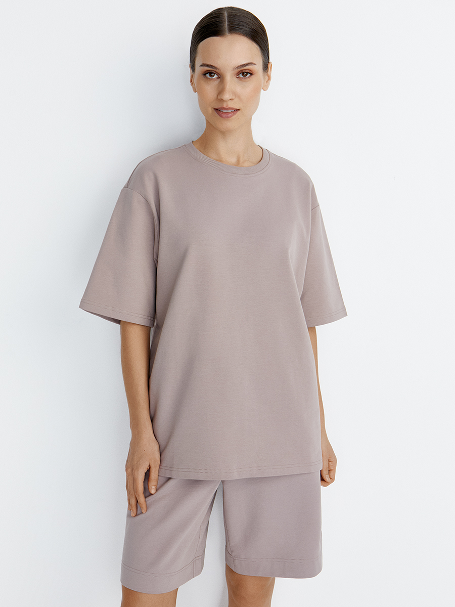 OmD 1453С Футболка женская OVERSIZE, CO+EL