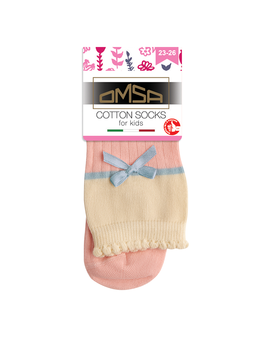 OMSA kids   Calzino 22C01 с бантиком и пикотами по резинке