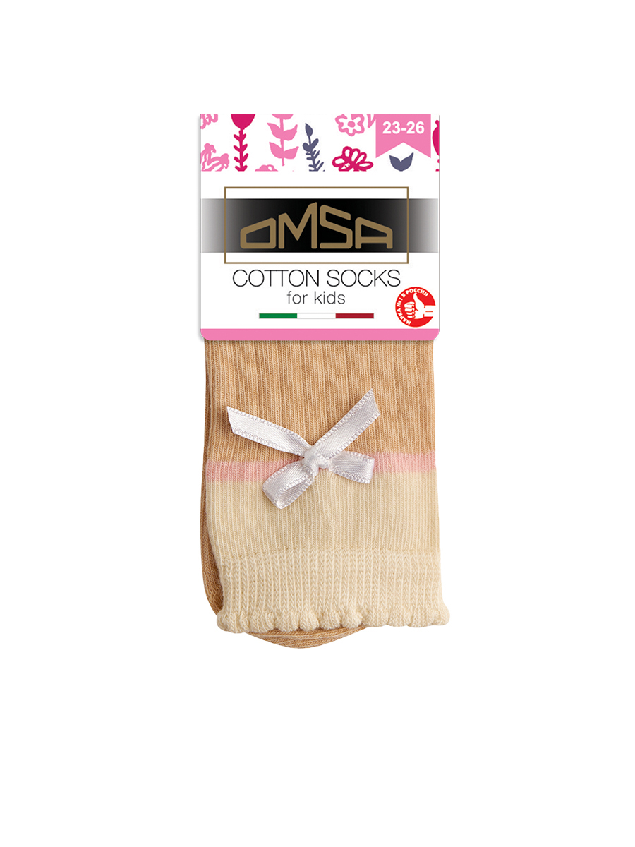 OMSA kids Calzino 22C01 с бантиком и пикотами по резинке