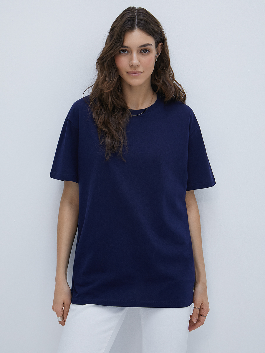 OmT_D1301 Фуфайка (футболка) женская OVERSIZE, CO