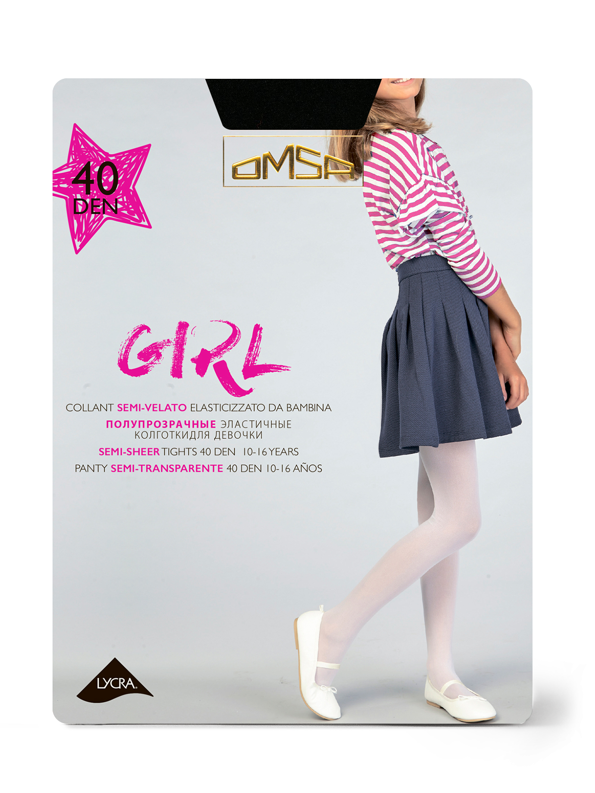 OMSA kids Collant GIRL 40