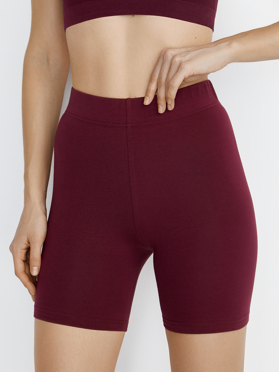 OmТ_D2711 Шорты облегающие женские, CO+EL