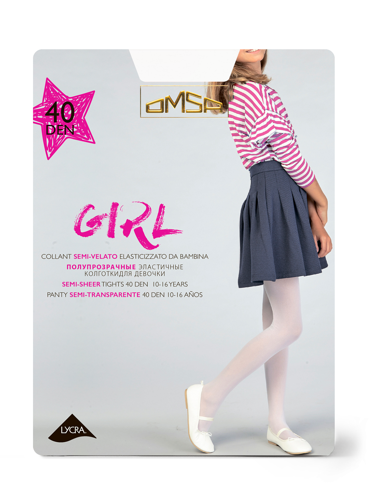 OMSA kids Collant GIRL 40