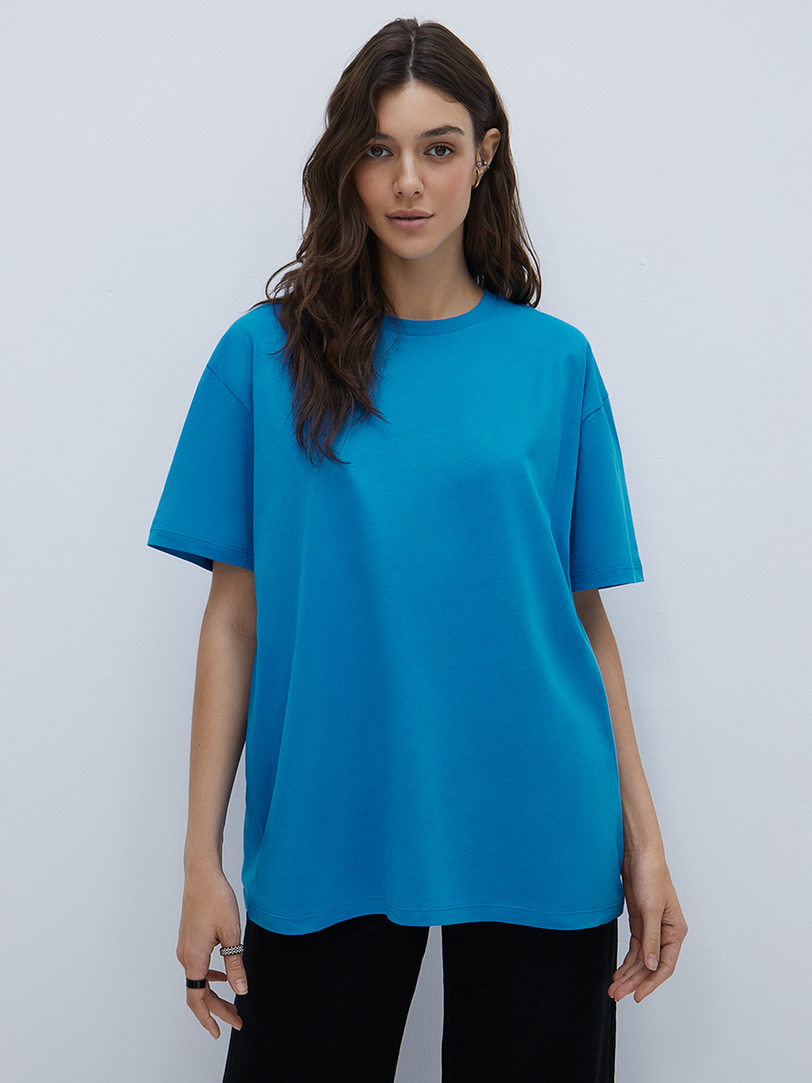 OmT_D1301 Фуфайка (футболка) женская OVERSIZE, CO